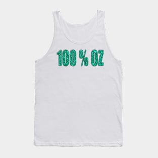 Aqua 100 percent OZ Tank Top